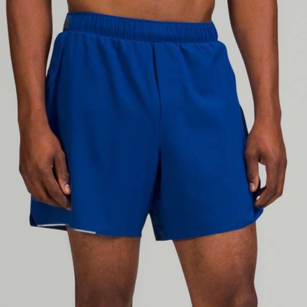 Lululemon Surge Short Linerless 7” Athletic Shorts Dark Royal Blue Size Small